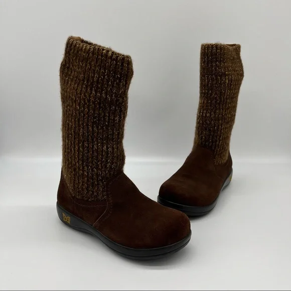 ALEGRIA Juneau Pull on Sweater Knit Boot Size 37 - Picture 1 of 14